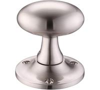 EUROART Contract Oval Mortice Door Knobs - Various Finishes (Satin Nickel)