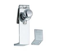 EuroArt Counter Flap Catch, Corrosion-Resistant, Polished Finish, with Fixings, for Countertop Flaps and Drop-Leaf Surfaces (Satin Chrome)