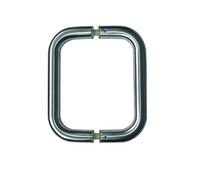 EUROART D - Shape Pull Handle Back to Back 300 X 19mm Satin Stainless Steel Finish