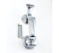 EuroArt Doctor Door Knocker 188mm Solid Metal Front Door Knocker Traditional Entrance Door Hardware (Polished-Chrome)