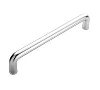 EUROART Door Pull Handle Bolt Through D Shape Aluminium 19x225mm