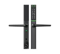 EuroArt EA 225 Slim Double-Side Weatherproof Smart Digital Door Lock with Keyless Entry for uPVC Composite Wooden & Aluminium Doors (Black)