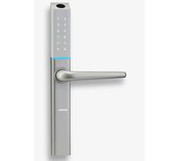 EuroArt EA 225 Slim Double-Side Weatherproof Smart Digital Door Lock with Keyless Entry for uPVC Composite Wooden & Aluminium Doors (Silver)