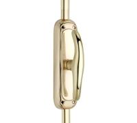 EuroArt Elegant T Espagnolette Cremone Lock Bolt for Doors and Windows Up to 2743mm High Decorative Multi Point Locking Fixings Included (Polished Brass)