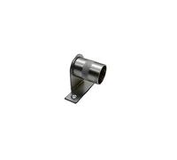 Euroart End Wardrobe Tube/Rod Rail End Centre Socket Support Fitting Bracket 19mm- Satin Chrome, ideal solution for securing wardrobe hanging rails