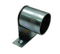 EUROART End Wardrobe Tube/Rod Rail End Centre Socket Support Fitting Bracket 25mm- Satin Chrome