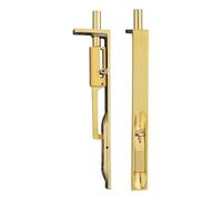 EuroArt Flush Bolt 19mm Lever Action 150x19mm - Concealed Door Security Bolt for Double Doors (Polished Brass)