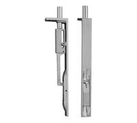 EuroArt Flush Bolt 19mm Lever Action 150x19mm - Concealed Door Security Bolt for Double Doors (Satin Chrome)