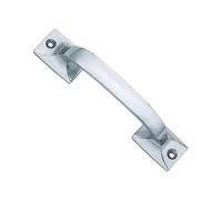 EUROART Heavy Grip Sash Handle, 125mm, Polished Finish, Corrosion-Resistant, for Timber Sash Windows, with Fixings (Polished Brass)