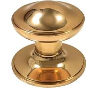 EUROART Large Polished Brass Architectural Centre Pull Door Knob 125mm