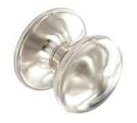 EUROART Large Satin Chrome Architectural Centre Pull Door Knob 125mm