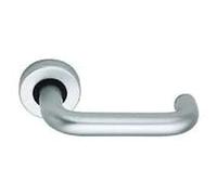 EUROART Lever Latch Round Bar in Satin Anodised Aluminium Finish & Dimensions 120mm x 8mm x 50mm