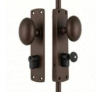 EuroArt Luxury Euro Profile Locking Espagnolette Bolt Designer Range Decorative Multi Point Locking for Doors and Windows Fixings Included (Satin Brass)
