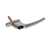 EUROART Maxim Inline Locking Window Handle in White Finish & Dimensions 165mm x 16mm x 94mm | Often Found on uPVC or Aluminum Window Frames