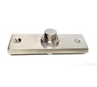 EuroArt Oblong Bell Push, Metal, 75 x 25mm, Slim Rectangular Profile, Modern, for Wired Doorbell Systems (Satin Chrome)