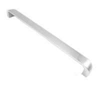 EUROART Omnis Cabinet Pull Handle, 192mm, Modern Style, for Cabinets, Cupboards, Wardrobes and Drawers, with Fixings Included (Satin Nickel)