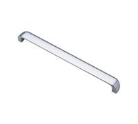EUROART Omnis Cabinet Pull Handle, 192mm, Modern Style, for Cabinets, Cupboards, Wardrobes and Drawers, with Fixings Included (Polished Chrome)
