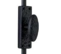 EuroArt Oval Knob Espagnolette Cremone Lock Bolt Antique Black for Doors and Windows Up to 2743mm High Secure Multi Point Locking Fixings Included