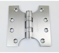 Euroart Parliament Hinge Washered in Satin Stainless Steel Finish Dimensions 100mm x100mm x 35mm Ideal for Wide-Opening Doors, shutters, and Windows.
