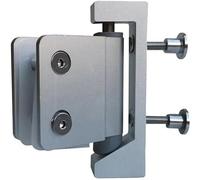EuroArt Pivot Gravity Hinge Bracket Style Satin Anodised Aluminium Heavy Duty Door Pivot Hardware for Internal and External Doors
