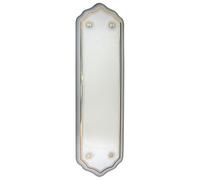 EuroArt Porcelain Door Finger Plate 275mm x 76mm Decorative Door Push Plate Protective Finger Plate for Entrance and Interior Doors (Gold Line)
