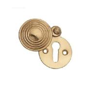 EUROART Reeded Escutcheon in Polished Brass Finish - Dimension - 32mm