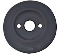 EUROART Replacement Roses for Porcelain Door Knobs Traditional Fixing Rose Set for Interior Doors 60mm (Black)