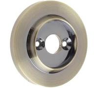 EUROART Replacement Roses for Porcelain Door Knobs Traditional Fixing Rose Set for Interior Doors 60mm (Antique Brass)