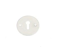 EUROART Round Face Fix Escutcheon Key Profile 50mm (50mm, Satin Chrome)