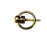 EUROART Round Ring Pull Handle, Metal, Corrosion-Resistant, for Cabinets, Drawers, Cupboards and Furniture (Florentine Bronze, 32mm)