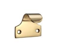 EuroArt Sash Lift, 50mm x 50mm, Square Window Handle for Sliding Sash Windows, with Fixings Included (Polished Brass)