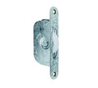 EUROART Sash Window Axle Pulley, 117x25mm, Galvanised Steel, Nylon Wheel, with Fixings, for Timber Sash Windows