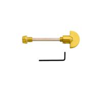 EuroArt Spare Turn & Release Bathroom Door Lock Thumbturn and Emergency Release Replacement Set (Longer 80mm Spindle, Polished Brass, 5mm x 80mm)
