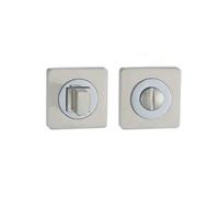 EUROART Square Thumb Turn & Release in Polished Chrome Finiah & Dimensions 50mm x 8mm