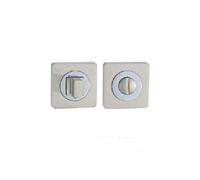 EUROART Square Thumb Turn & Release in Satin Nickel Polished Chrome Finish & Dimensions 52mm x 52mm x 8mm