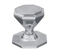 Victorian Centre Door Knob (Octagonal/Tamas) 76mm - in 2 Finishes (Polished Chrome)