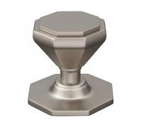EUROART Tamas Centre Door Knob in (Multiple Finish) & Dimensions -79mm x 66mm (Satin Nickel)