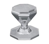 EUROART Tamas Centre Door Knob in (Multiple Finish) & Dimensions -79mm x 66mm (Satin Nickel)