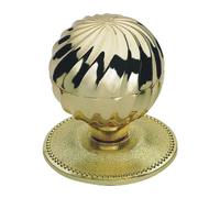 EUROART Titian Centre Door Knob 70mm x 88mm x 82mm - Decorative Centre Mounted Interior Door Knob for Feature Doors