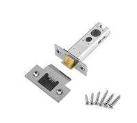 EUROART Toledo/Wing D20 Internal Lever on Rose Latch, Lock, & Bathroom Packs in Polished Chrome/Satin Nickel (Tubular Latch 2.5")