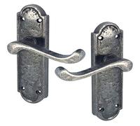 Turnberry Handforged Iron Pewter Internal Lever Door Handle Set PEW300/B PEW 301 (Latch Handle PEW301)