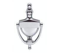 EuroArt Urn Style Door Knocker, Solid Metal, Decorative, Traditional Design, Front Door Hardware (Polished Brass, 200mm)