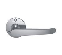 EUROART Victorian Lever On Round Rose Door Handles in Polished Brass