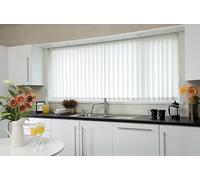 EUROBLINDS - 20 Made to Measure WHITE Vertical Blind Replacement Slats 89mm (3.5 Inch) Wide - Plain & Patterned Fabrics
