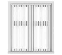EUROBLINDS - 25 Made to Measure WHITE Vertical Blind Replacement Slats 89mm (3.5 Inch) Wide - Plain & Patterned Fabrics