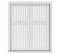 EUROBLINDS - 5 Made to Measure WHITE Vertical Blind Replacement Slats 89mm (3.5 Inch) Wide - Plain & Patterned Fabrics