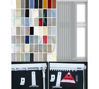 EUROBLINDS COMPLETE Vertical Blind Set - Made to Measure - 89mm (3.5 inch) - Headrail & Fabric - Large Selection of Colours & Designs (Up To 250cm (98 inch) Wide)