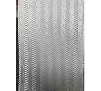 EUROBLINDS Made To Measure GREY Vertical Blind Replacement SLATS LOUVRES 3.5 inch (89mm) WIDE - HUGE CHOICE OF FABRICS (KINGHAM GRAPHITE, 20)