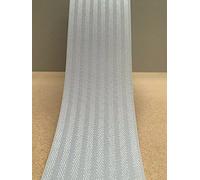 EUROBLINDS Made To Measure GREY Vertical Blind Replacement SLATS LOUVRES 3.5 inch (89mm) WIDE - HUGE CHOICE OF FABRICS (KINGHAM PLATINUM, 35)