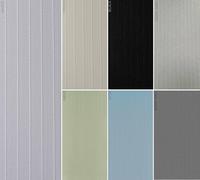 EUROBLINDS - PINSTRIPE Vertical Blind Slats Made to Measure 89mm (3.5") WIDE Louvres Complete with HANGERS, WEIGHTS AND CHAINS